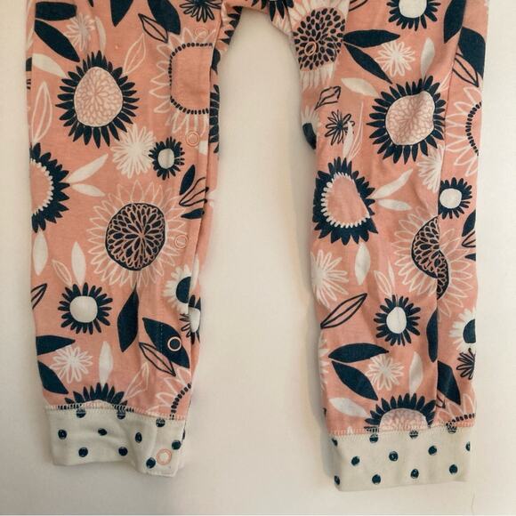 ❤️5/$25 SALE Cat & Jack Pink Blue White Polka Dot Sunflower Overall Jumpsuit - Picture 6 of 8